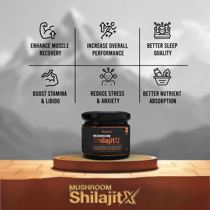 ShilajitX with Cordyceps Mushroom - 20g Resin With Goodness of the world’s rarest Cordyceps Mushrooms - Image 3